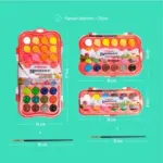 WATER COLOR SET BUTTERFLY 24 WARNA - Image 2