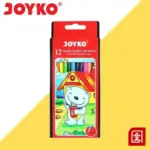 PENSIL WARNA JOYKO 12PB 12 WARNA PANJANG | PENSIL GAMBAR