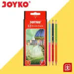 PENSIL WARNA JOYKO BI101 24 WARNA (2 WARNA PER PENSIL) | PENSIL GAMBAR